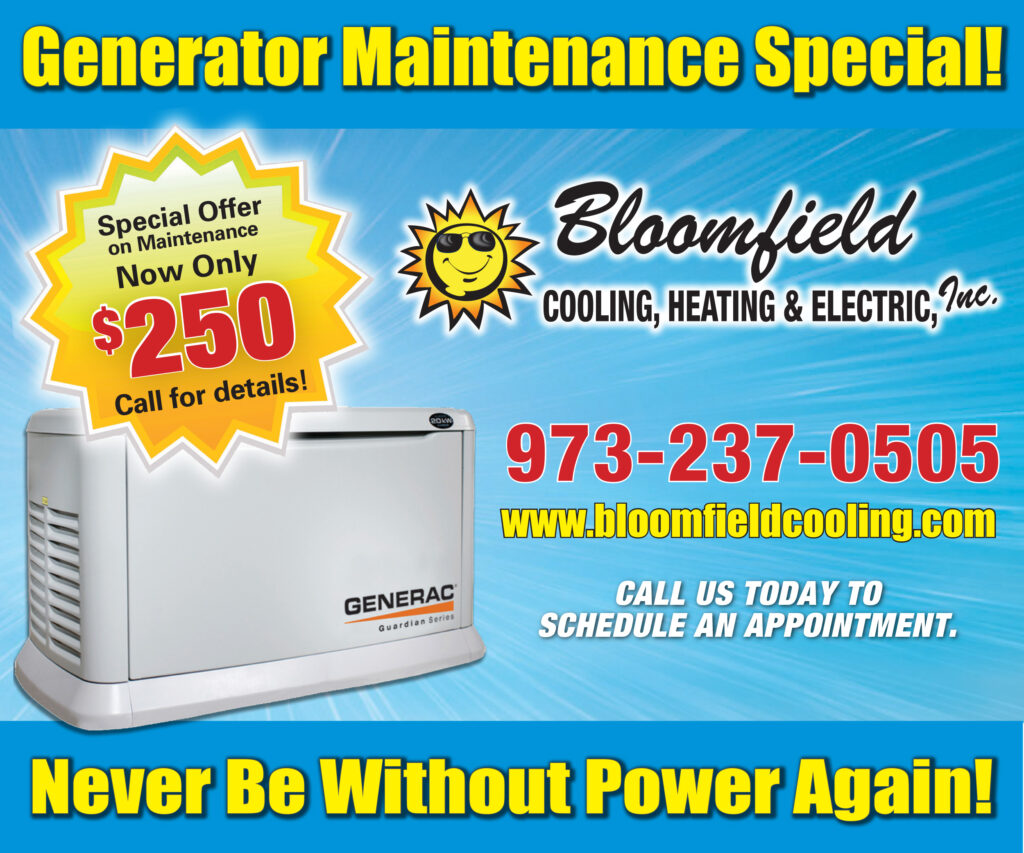 Bloomfield Cooling, Heating & Electric - Generator Maintenance Special