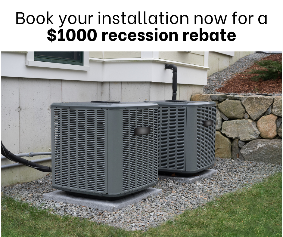 Get a $1000 Recession Rebate with Bloomfield Cooling, Heating and Electric