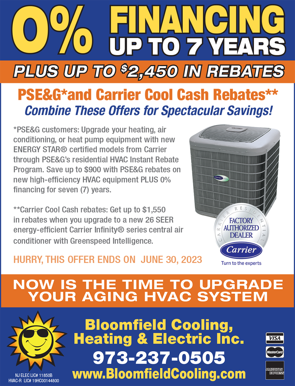 Bloomfield Cooling, Heating & Electric - 0% Financing Up to 7 Years