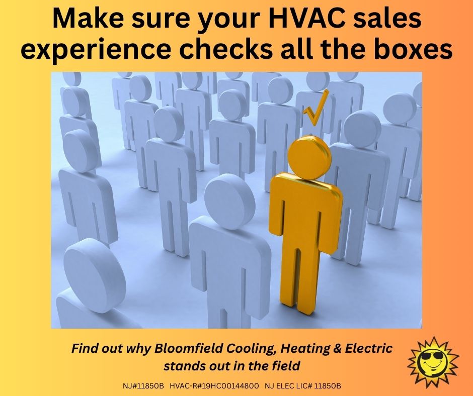 The Sales Process for a New HVAC at Bloomfield Cooling, Heating & Electric